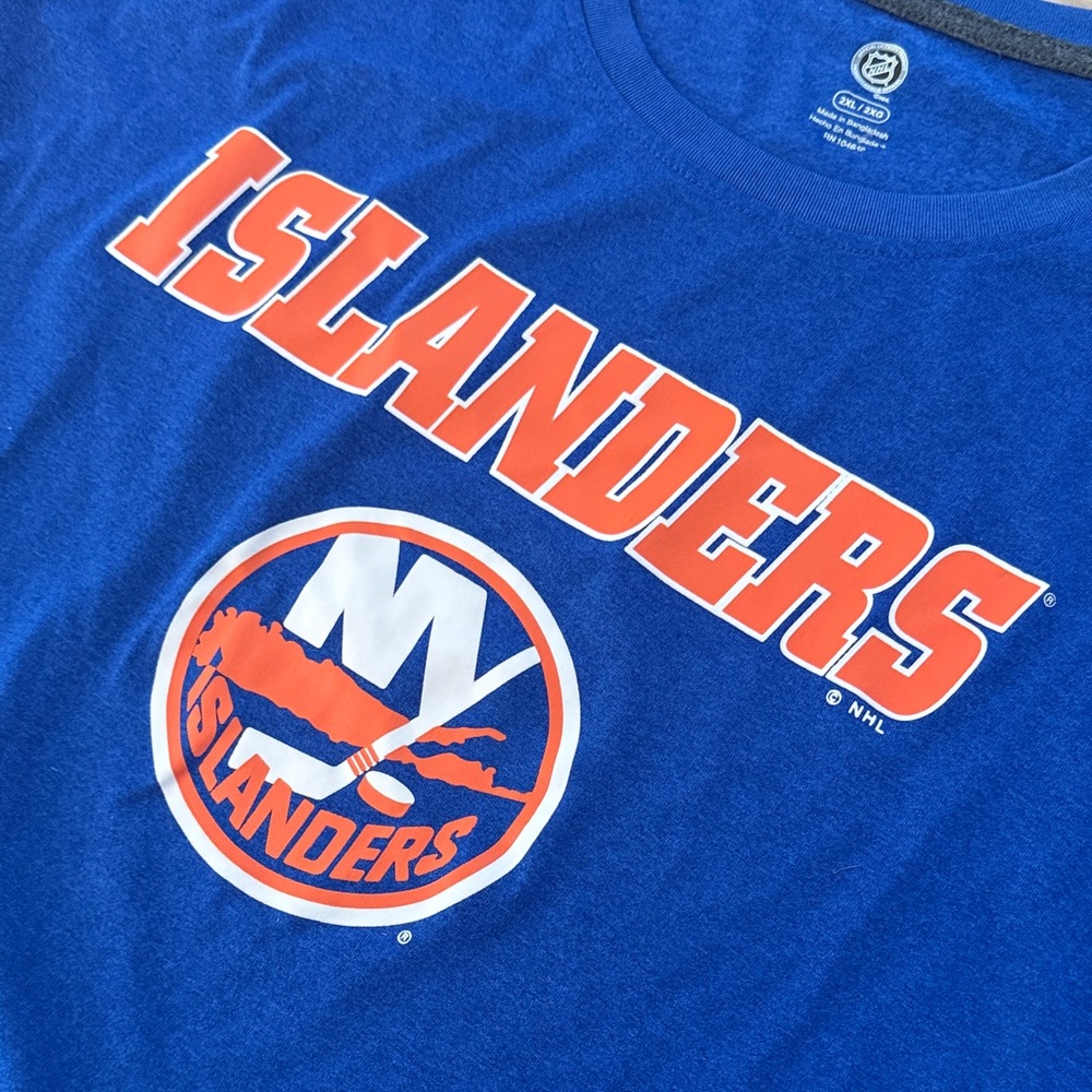 Reebok Blue and Orange Islanders Performance Tee - Picture 4 of 5